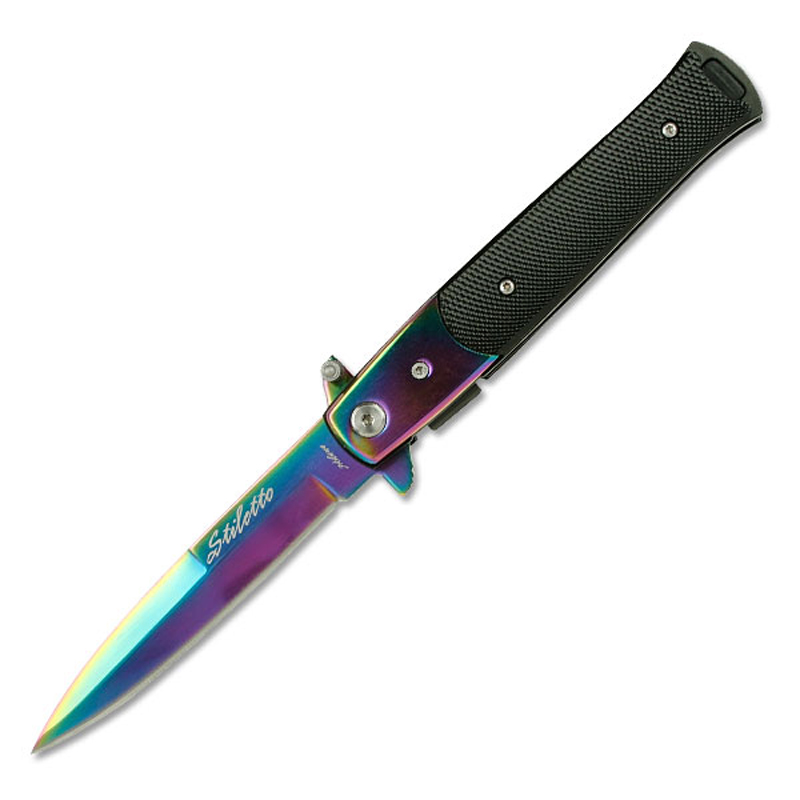 Rainbow Thumb Flip Folding KNIFE